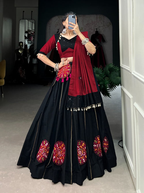 Mirror Work Chaniya Choli Set