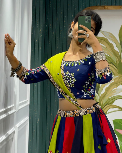 Multicolor Traditional Gujarati Chaniya Choli